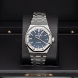 Audemars Piguet Royal Oak Selfwinding 15451ST.ZZ.1256ST.03 37mm Steel Diamond Bezel Blue Dial