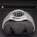 Audemars Piguet Royal Oak Selfwinding 15451ST.ZZ.1256ST.03 37mm Steel Diamond Bezel Blue Dial