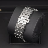 Audemars Piguet Royal Oak Selfwinding 15451ST.ZZ.1256ST.03 37mm Steel Diamond Bezel Blue Dial
