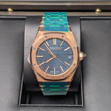Audemars Piguet Royal Oak 15510OR.OO.1320OR.03 Blue Dial 18-Carat Pink Gold Watch 41mm