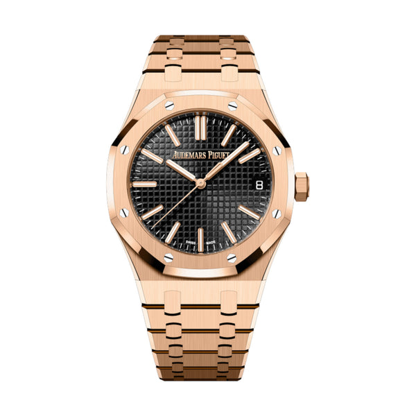 Audemars Piguet Royal Oak 15510OR.OO.1320OR.04 41mm Pink Gold Black Dial Watch
