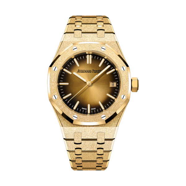 Audemars Piguet Royal Oak 15550BA.GG.1356BA.01 37mm Yellow Gold Smoked Yellow Dial