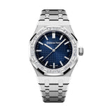 Audemars Piguet Royal Oak 15551BC.ZZ.1356BC.01 37mm White Gold Diamond Bezel Blue Dial