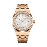 Audemars Piguet Royal Oak 15551OR.ZZ.1356OR.04 37mm Pink Gold Silver Dial