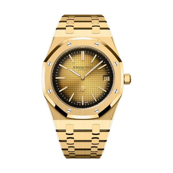 Audemars Piguet Royal Oak 16202BA.OO.1240BA.02 39mm Yellow Gold Smoked Yellow Dial