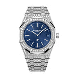Audemars Piguet Royal Oak 16202BC.ZZ.1241BC.02 Blue Dial 18-Carat White Gold Diamond-Set Watch 39mm
