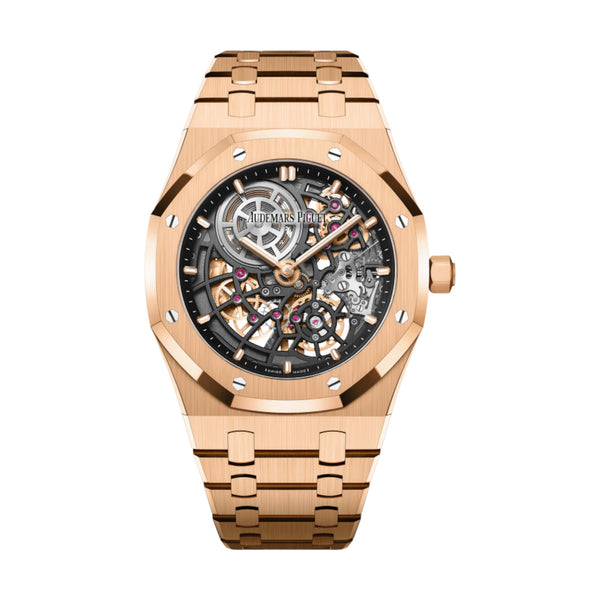 Audemars Piguet Royal Oak 16204OR.OO.1240OR.03 39mm Pink Gold Openworked Slate Grey Dial