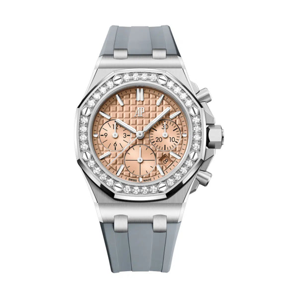Audemars Piguet Royal Oak Offshore 26231ST.ZZ.A178CA.01 Salmon Dial 37mm Grey Rubber Strap