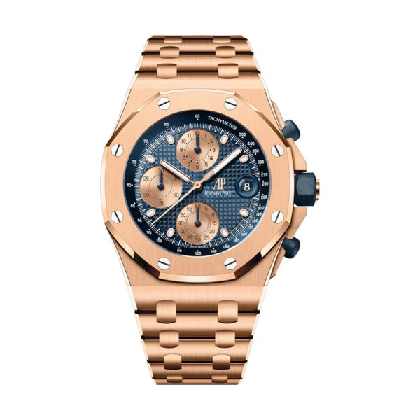 Audemars Piguet Royal Oak Offshore 26238OR.OO.2000OR.01 Blue Dial 18-Carat Pink Gold 42mm