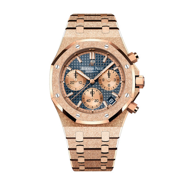 Audemars Piguet Royal Oak Frosted Gold Selfwinding Chronograph 26239OR.GG.1224OR.01 — 41mm Pink Gold, Blue Dial