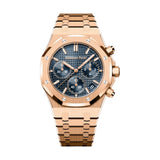 Audemars Piguet Royal Oak Flyback Chronograph 26240OR.OO.1320OR.05 41mm Pink Gold Blue Dial