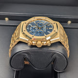 Audemars Piguet Royal Oak Chronograph 26320BA.OO.1220BA.02 41mm Blue Dial 18K Yellow Gold