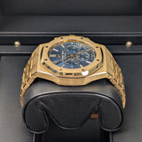Audemars Piguet Royal Oak Chronograph 26320BA.OO.1220BA.02 41mm Blue Dial 18K Yellow Gold