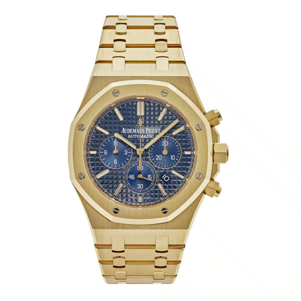Audemars Piguet Royal Oak Chronograph 26320BA.OO.1220BA.02 41mm Blue Dial 18K Yellow Gold