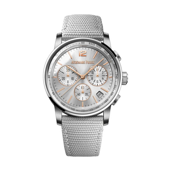 Audemars Piguet Code 11.59 Flyback Chronograph 26393CR.OO.A008KB.01 Grey Dial 41mm Pink Gold Watch