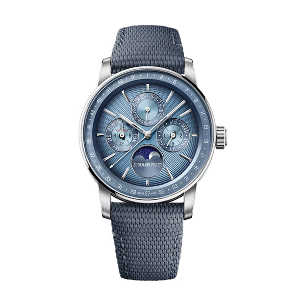 Audemars Piguet Code 11.59 Perpetual Calendar 26494BC.OO.D350KB.01 White Gold Blue Dial 41mm