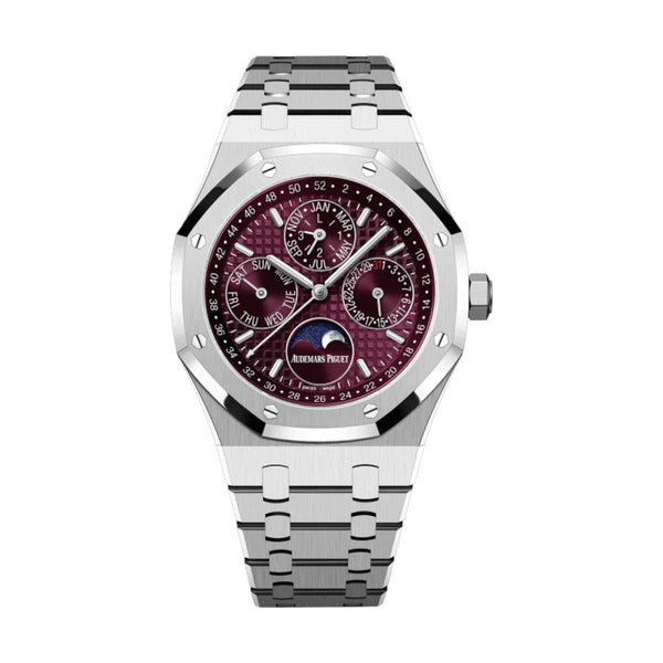 Audemars Piguet Royal Oak Perpetual Calendar 26574BC.OO.1220BC.01 Burgundy Dial 41mm White Gold