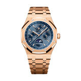 Audemars Piguet Royal Oak Perpetual Calendar 26574OR.OO.1220OR.03 Blue Dial 18-Carat Pink Gold 41mm