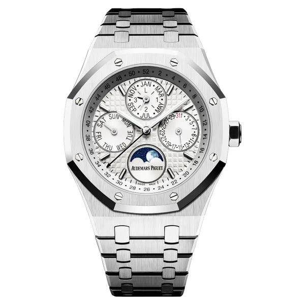 Audemars Piguet Royal Oak Perpetual Calendar 41mm Stainless Steel White Dial Ref. 26574ST.OO.1220ST.01