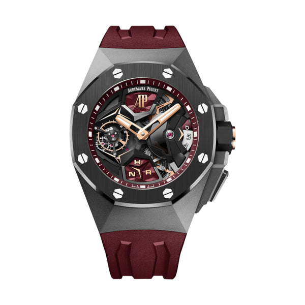 Audemars Piguet Royal Oak Concept 26589IO.OO.D500CA.01 Skeleton Dial 44mm Titanium Flying Tourbillon GMT