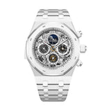 Audemars Piguet Royal Oak 26605CB.OO.1248CB.01 44mm White Ceramic Perpetual Calendar Minute Repeater Split-Seconds Chronograph