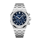 Audemars Piguet Royal Oak 26715BC.ZZ.1356BC.01 38mm White Gold Chronograph Blue Dial