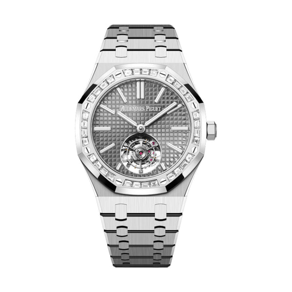 Audemars Piguet Royal Oak 26730BC.ZZ.1320BC.01 41mm White Gold Flying Tourbillon Grey Dial Watch