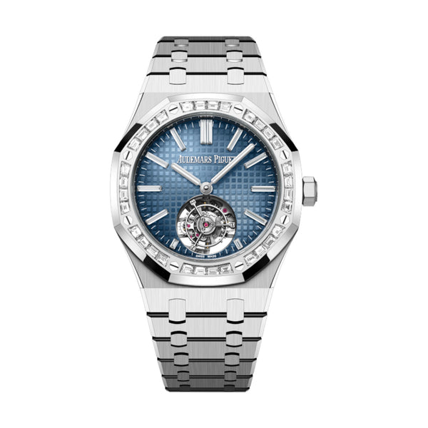 Audemars Piguet Royal Oak Flying Tourbillon 26730BC.ZZ.1320BC.02 41mm White Gold Blue Dial Watch