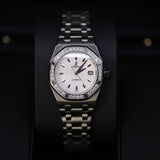 Audemars Piguet Royal Oak Selfwinding 33mm White Dial Ladies Watch 77321ST.ZZ.1230ST.01