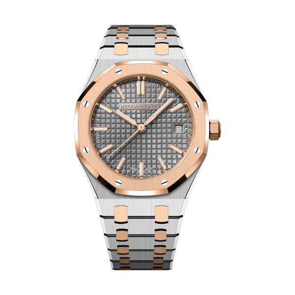 Audemars Piguet Royal Oak 77450SR.OO.1361SR.03 34mm Grey Dial Steel and Pink Gold Bracelet
