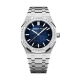Audemars Piguet Royal Oak 77451BC.ZZ.1261BC.01 34mm White Gold Diamond Bezel Blue Dial