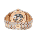 Audemars Piguet Royal Oak 15407OR.OO.1220OR.01 Double Balance Wheel 41mm Rose Gold Diamond Skeleton