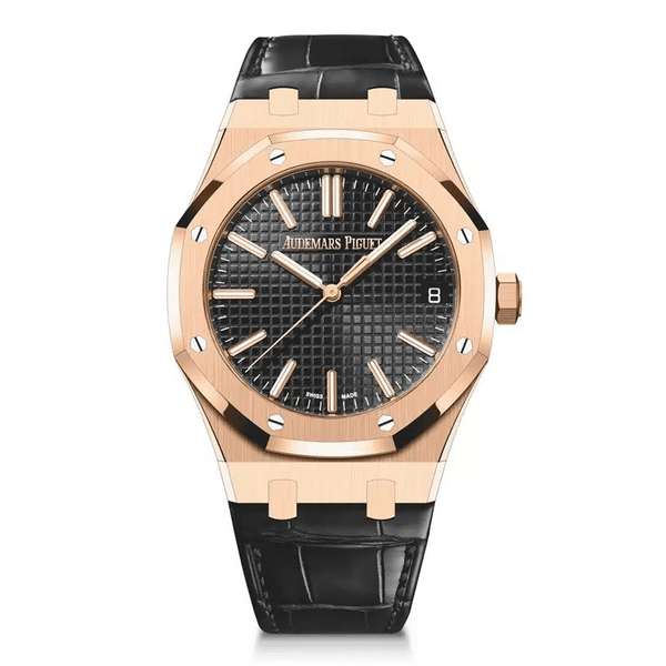 Audemars Piguet Royal Oak 15510OR.OO.D002CR.01 41mm 18k Rose Gold Black Dial Watch 2024