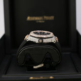 Audemars Piguet Royal Oak Offshore Diver 15710ST 42mm Iced Out with Aftermarket Diamonds