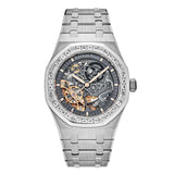 Audemars Piguet Royal Oak 15412BC.ZZ.1220BC.01 41mm Skeleton Dial Diamond Bezel White Gold