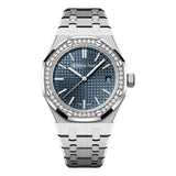 Audemars Piguet Royal Oak 15551ST.ZZ.1356ST.05 37mm Blue Dial with Diamonds