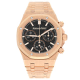 Audemars Piguet Royal Oak 26240OR.OO.1320OR.02 50th Anniversary 41mm Black Dial 18k Rose Gold Chronograph
