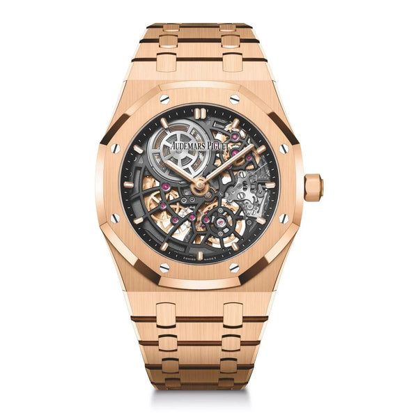 Audemars Piguet Royal Oak "Jumbo" Extra-Thin Openworked 16204OR.OO.1240OR.01 39mm Rose Gold