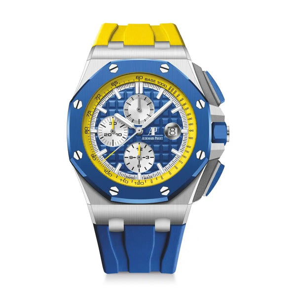 Audemars Piguet Royal Oak Offshore 26400SO.OO.A057CA.01 44mm Stainless Steel Blue Tapisserie Dial