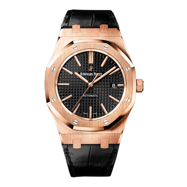 Audemars Piguet Royal Oak Selfwinding 15400OR.OO.D002CR.01 41mm Rose Gold Black Dial