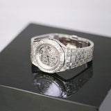 Audemars Piguet Royal Oak 15400ST 41mm 18K White Gold Aftermarket Diamond Watch