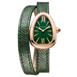 Bvlgari Serpenti 102726 18k Rose Gold Green Dial Ladies Watch