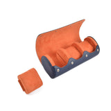 Watch Roll Travel Case for 3 Watches – Blue