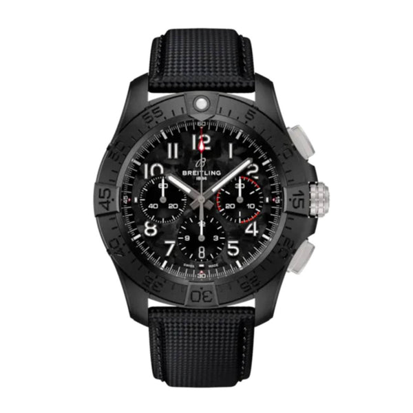 Breitling Avenger B01 Chronograph Night Mission SB0147101B1X1 44mm Ceramic Black Camouflage Dial Calfskin Strap