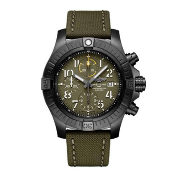 Breitling Avenger Chronograph 45mm V13317101L1X2 Titanium Green Dial