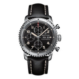 Breitling Aviator 8 A13316101B1X2 43mm Polished Steel Black Dial