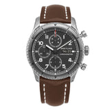 Breitling Aviator 8 A13316101B1X3 43mm Polished Steel Black Dial