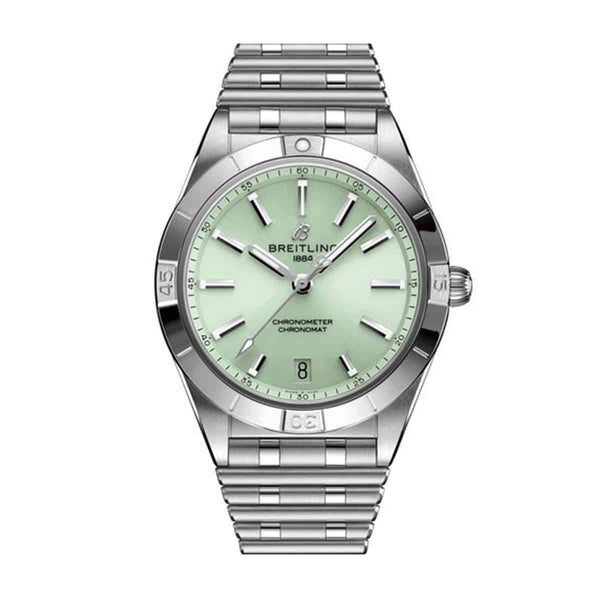 Breitling Chronomat A10380101L1A1 Automatic 36mm Green Dial Watch