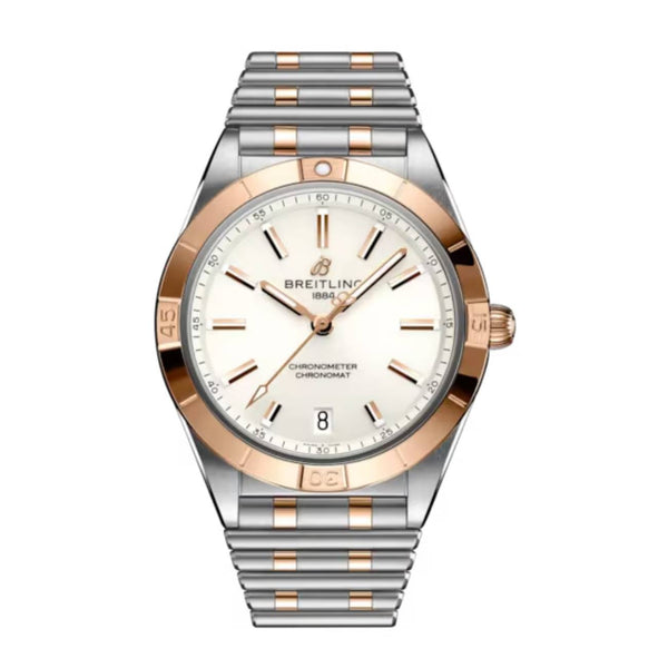 Breitling Chronomat Automatic U10380101A1U1 36mm White Dial Two-Tone Bracelet Watch