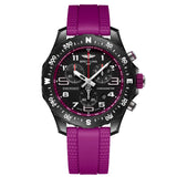 Breitling Endurance Pro X83310F61B1S1 38mm Black Dial with Purple Rubber Strap